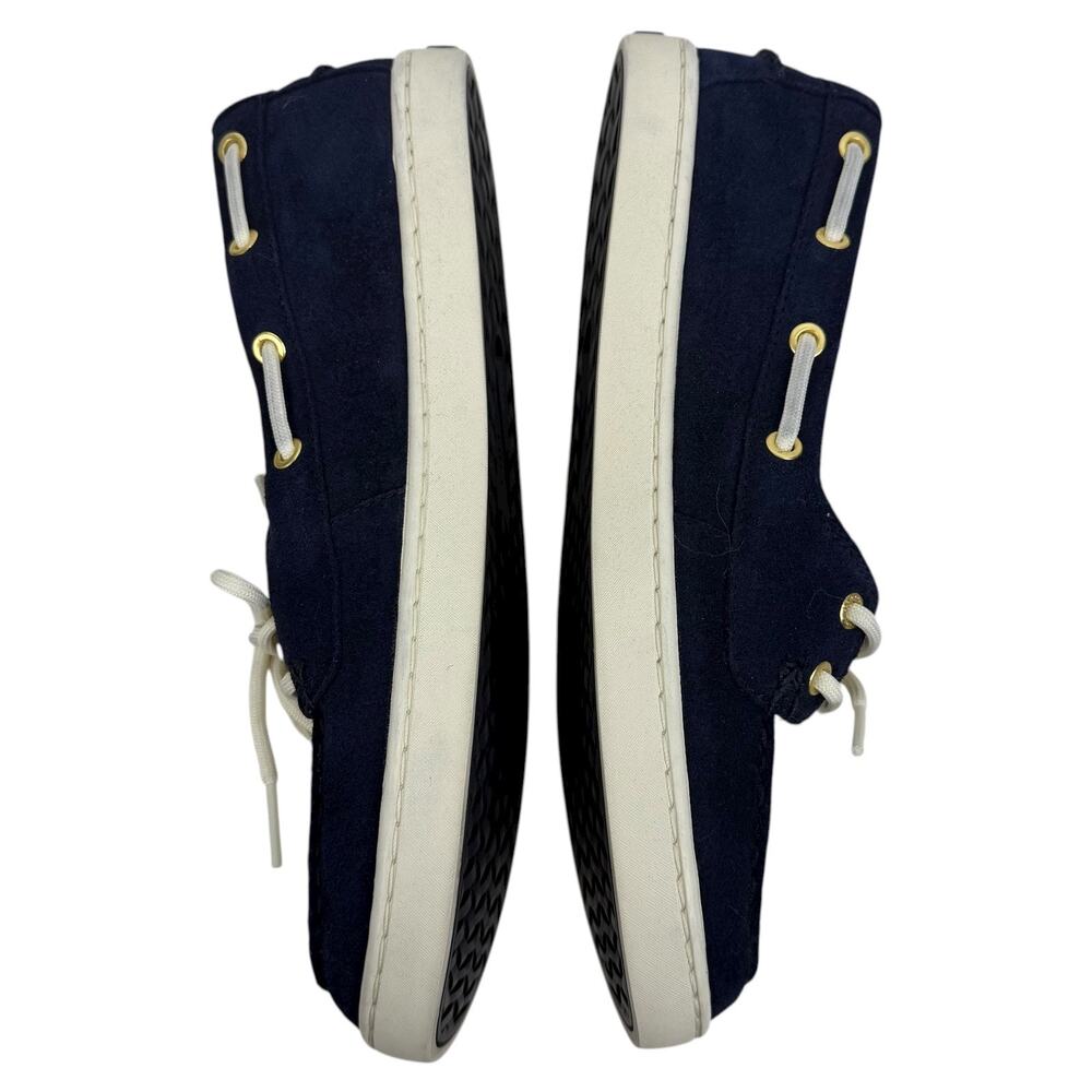 NEW Cole Haan Nantucket Canvas Suede Boat Shoes Midnight Moon Size 8B - Picture 8 of 15
